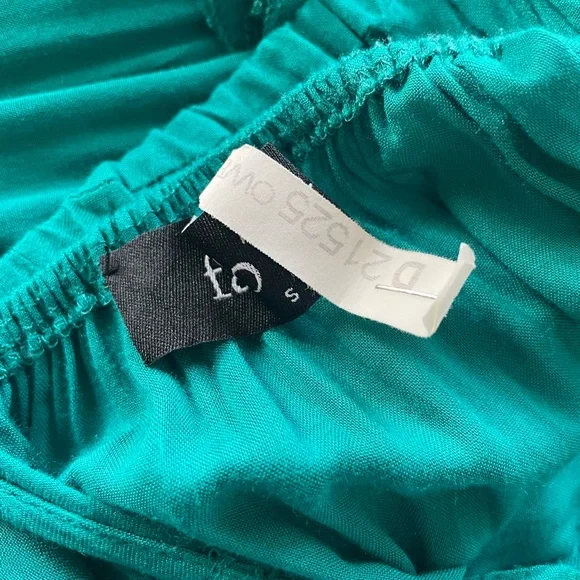 Teal Tiered Spaghetti Strap Dress - Picture 7 of 7